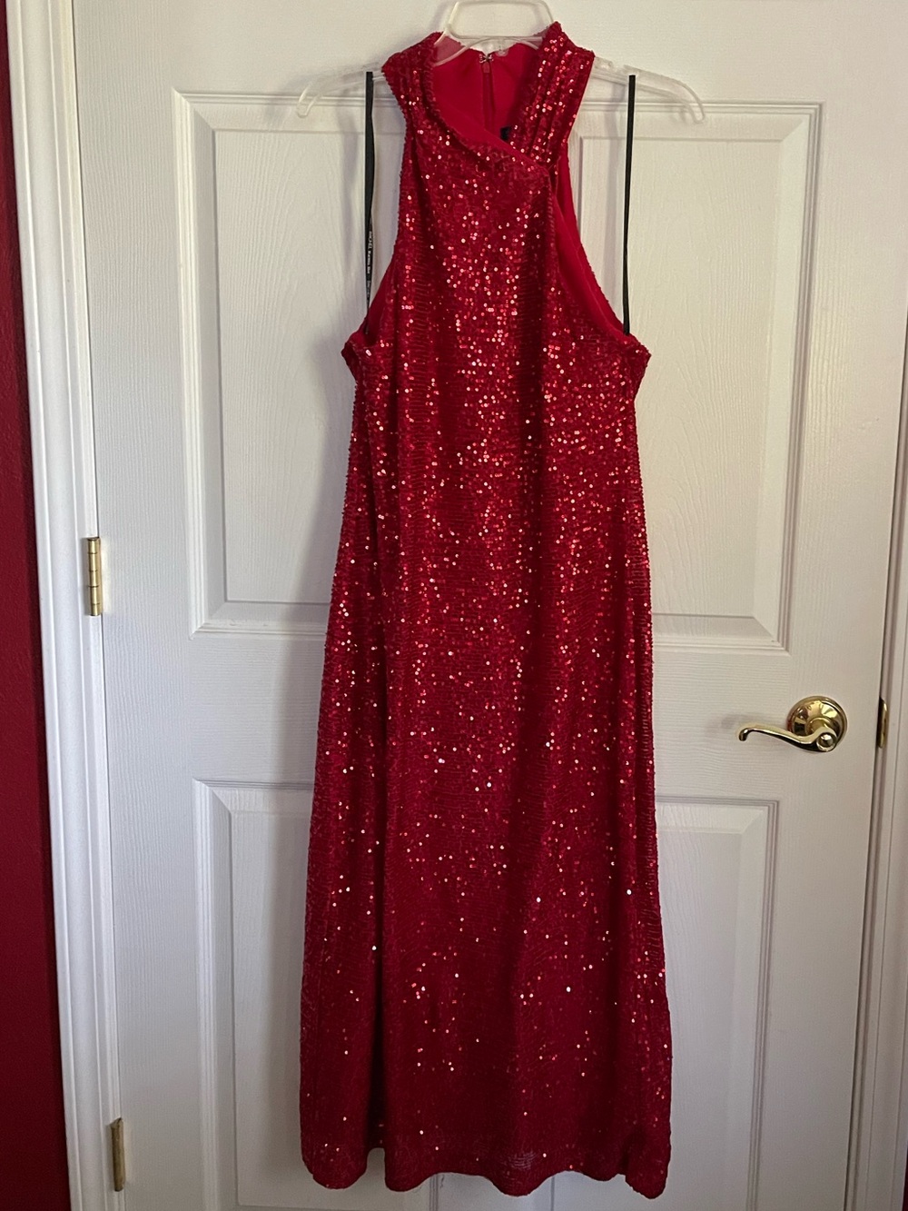 RACHEL Rachel Roy Red Sequin Party Dress